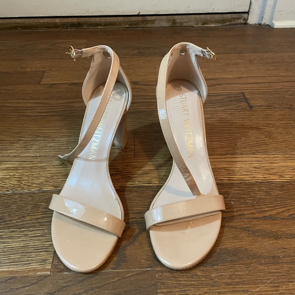 Stuart Weitzman Women's Tan Heeled Sandals - Picture 2 of 5